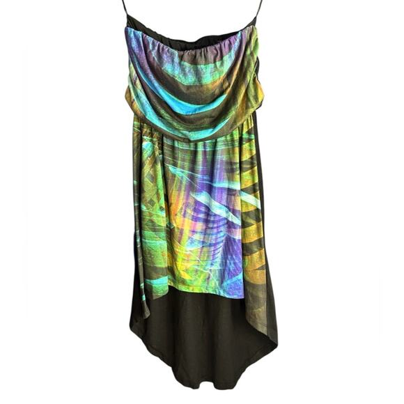 Express Colorful Strapless Dress size XS - Picture 1 of 5